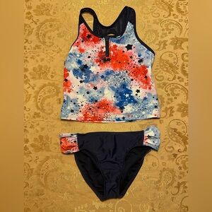 Zero Xposur Kids Red, White and Blue Bikini, size 12